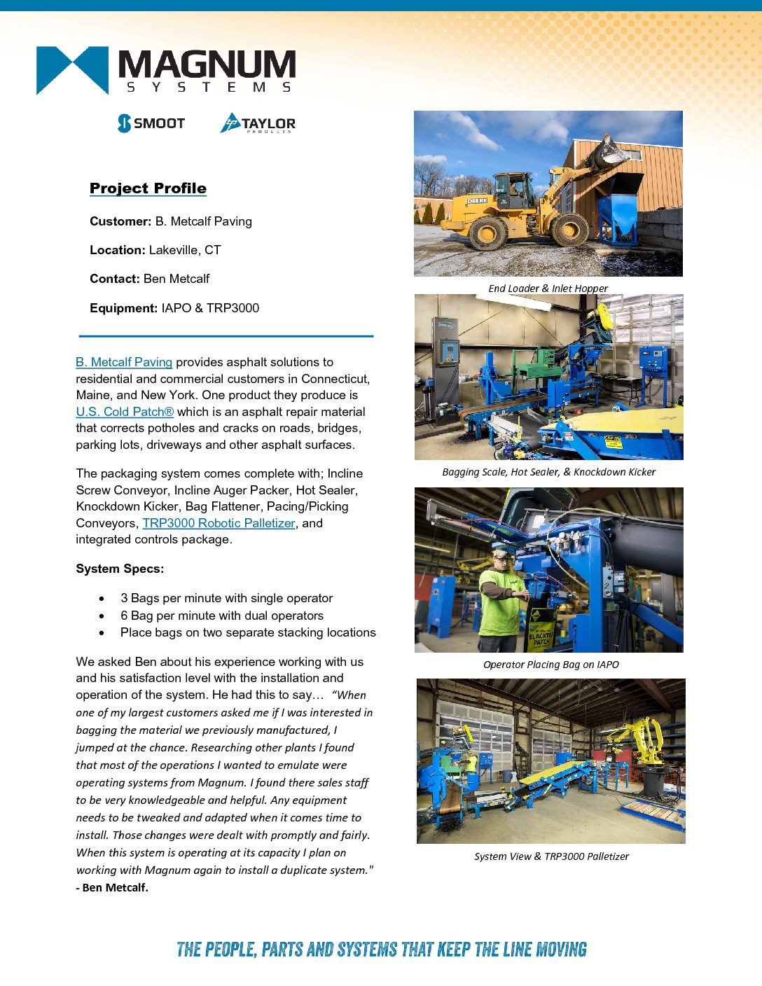 Project Profile – B. Metcalf Paving