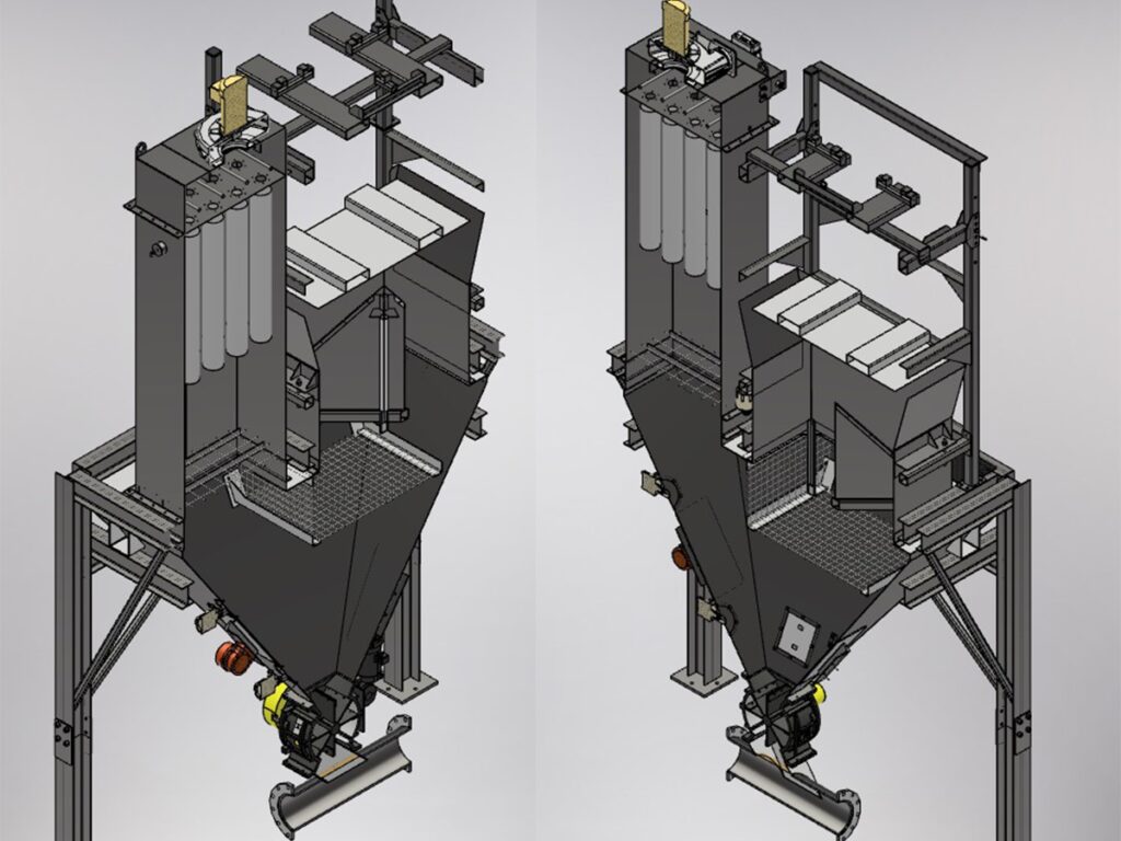 3D Cut Away - IBC-2000 Bulk Bag Unloading System Design