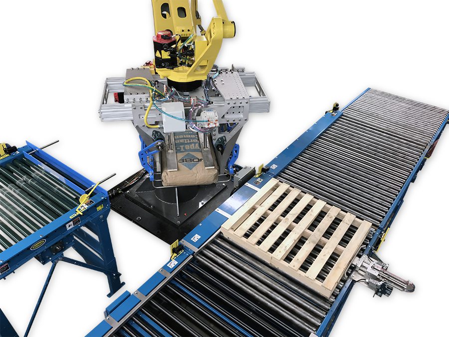 MRPT Transfer from Picking Conveyor to Pallet