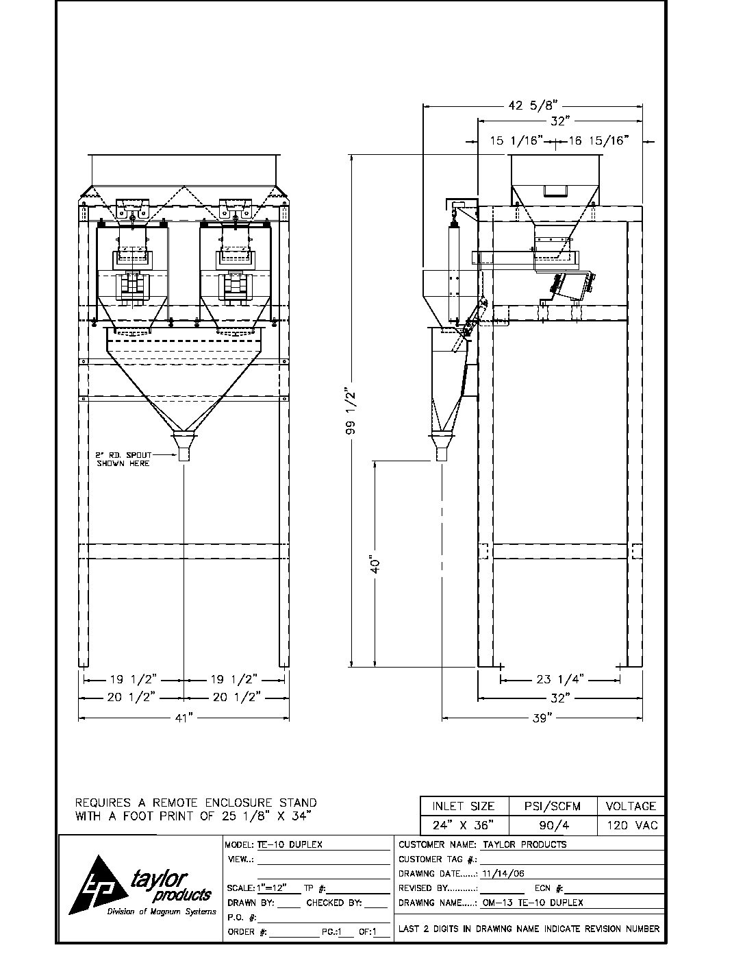 OM-13 TE-10 DUPLEX