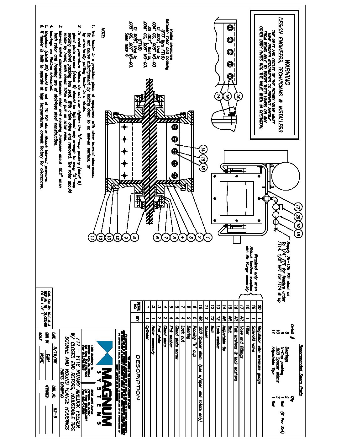 52-8 – Closed End Rotor Detail