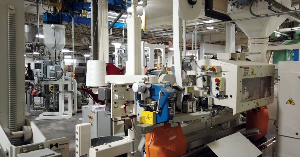 BioZyme packaging automation system, bulk material bagging system